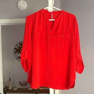 Red Women's Blouse